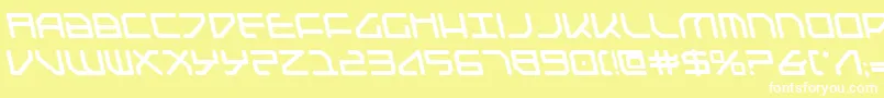 Federapolislb Font – White Fonts on Yellow Background