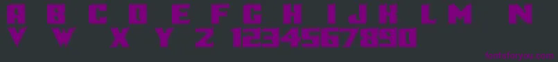 Logotronik Font – Purple Fonts on Black Background