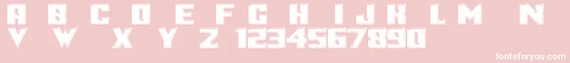 Logotronik Font – White Fonts on Pink Background