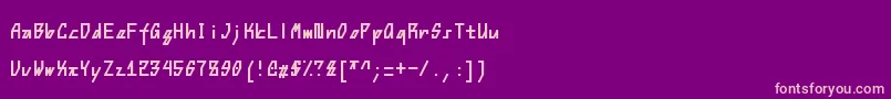 Steep Font – Pink Fonts on Purple Background