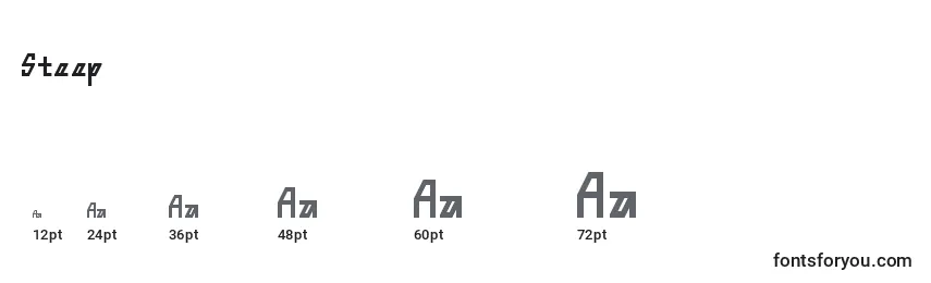 Steep Font Sizes