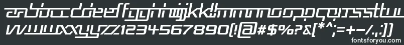 フォントRepub5i – 黒い背景に白い文字