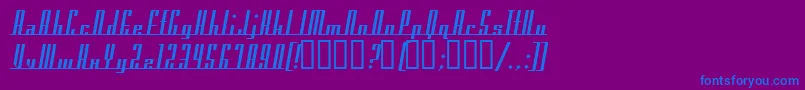 AmericanaDreams Font – Blue Fonts on Purple Background