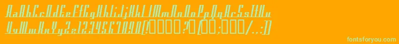 AmericanaDreams Font – Green Fonts on Orange Background