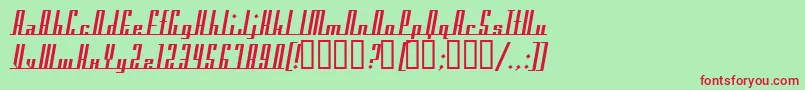AmericanaDreams Font – Red Fonts on Green Background