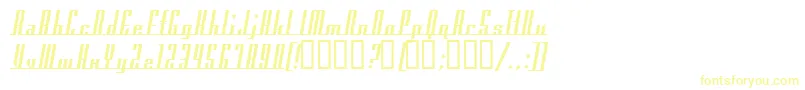 AmericanaDreams Font – Yellow Fonts on White Background