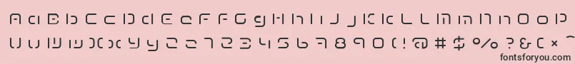 TermRegeee Font – Black Fonts on Pink Background
