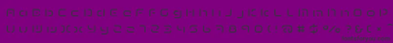Шрифт TermRegeee – чёрные шрифты на фиолетовом фоне