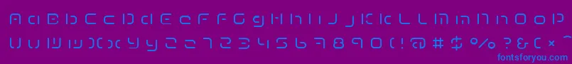 Шрифт TermRegeee – синие шрифты на фиолетовом фоне