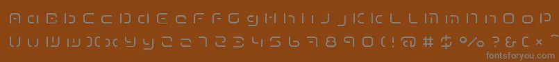 Шрифт TermRegeee – серые шрифты на коричневом фоне
