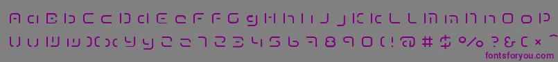 Шрифт TermRegeee – фиолетовые шрифты на сером фоне
