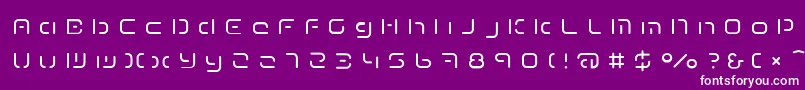 TermRegeee Font – White Fonts on Purple Background