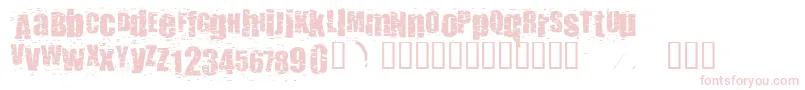 Punkass Font – Pink Fonts on White Background