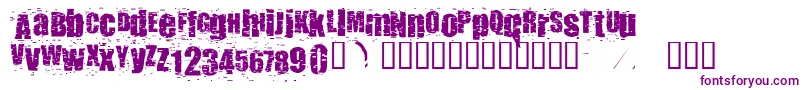 Punkass Font – Purple Fonts on White Background