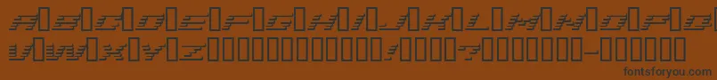 Шрифт Addshade – чёрные шрифты на коричневом фоне