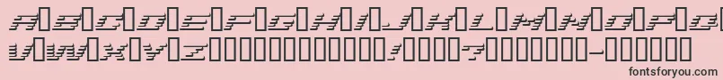 Addshade-fontti – mustat fontit vaaleanpunaisella taustalla
