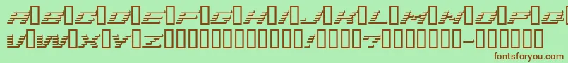 Addshade-Schriftart – Braune Schriften auf grünem Hintergrund