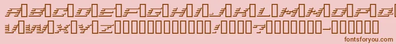 Addshade-Schriftart – Braune Schriften auf rosa Hintergrund