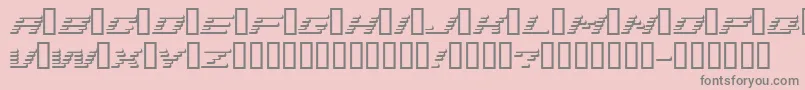 Addshade-Schriftart – Graue Schriften auf rosa Hintergrund
