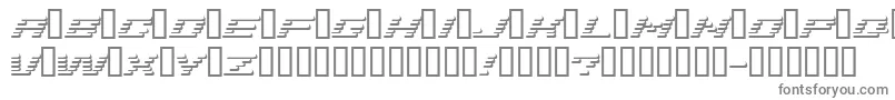 フォントAddshade – 白い背景に灰色の文字