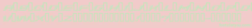 Addshade Font – Green Fonts on Pink Background