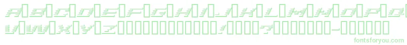 Czcionka Addshade – zielone czcionki na białym tle