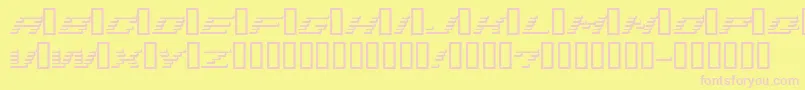 Шрифт Addshade – розовые шрифты на жёлтом фоне