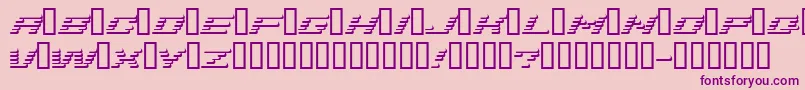 フォントAddshade – ピンクの背景に紫のフォント