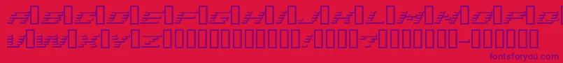 Czcionka Addshade – fioletowe czcionki na czerwonym tle