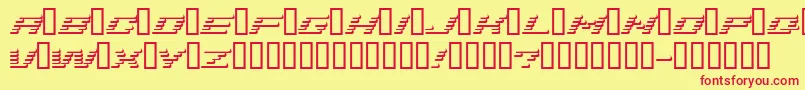 Addshade-fontti – punaiset fontit keltaisella taustalla