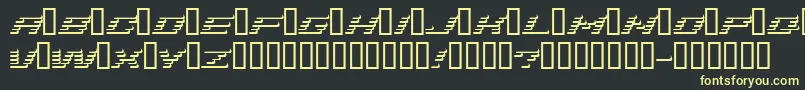 Addshade-Schriftart – Gelbe Schriften auf schwarzem Hintergrund