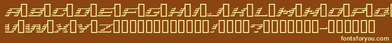 Addshade-fontti – keltaiset fontit ruskealla taustalla