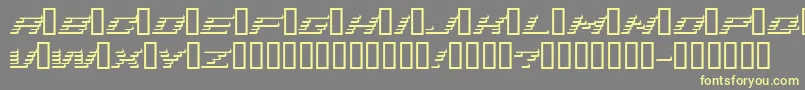 Шрифт Addshade – жёлтые шрифты на сером фоне