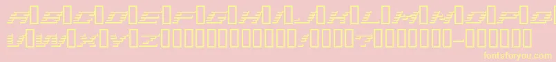 Addshade-fontti – keltaiset fontit vaaleanpunaisella taustalla