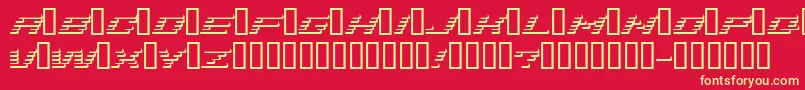 Addshade-fontti – keltaiset fontit punaisella taustalla