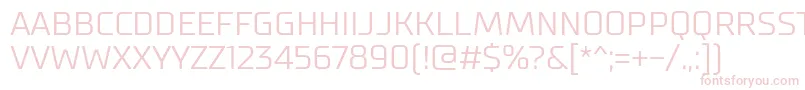 SupermolotLight-Schriftart – Rosa Schriften auf weißem Hintergrund