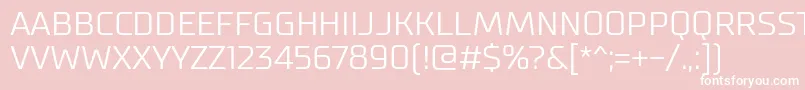 SupermolotLight Font – White Fonts on Pink Background
