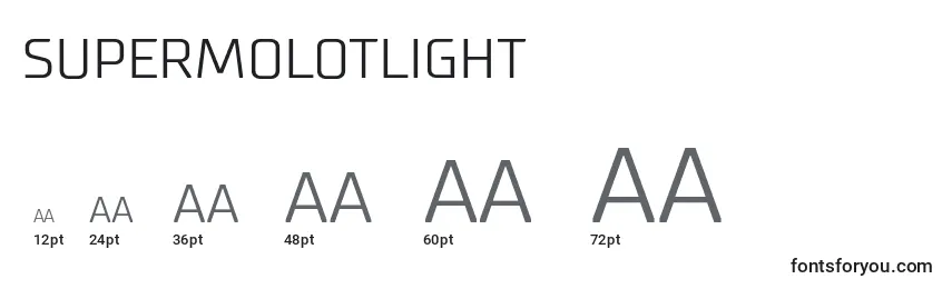 SupermolotLight Font Sizes