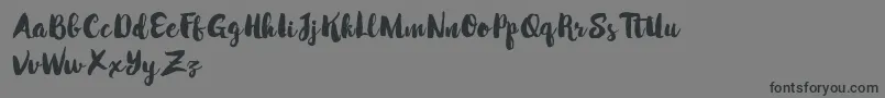 フォントMabotimDemo – 黒い文字の灰色の背景