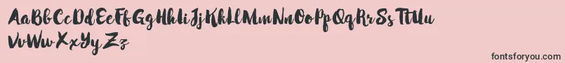 MabotimDemo Font – Black Fonts on Pink Background