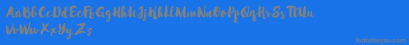 MabotimDemo Font – Gray Fonts on Blue Background