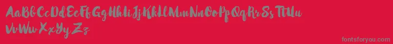 MabotimDemo Font – Gray Fonts on Red Background