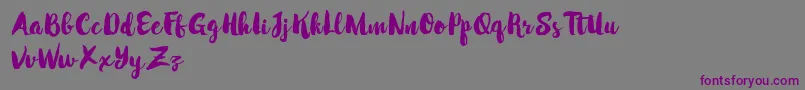 MabotimDemo Font – Purple Fonts on Gray Background