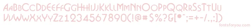 ABosanovacpsrgh Font – Pink Fonts on White Background
