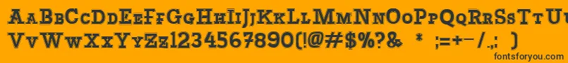 Basculacollege Font – Black Fonts on Orange Background