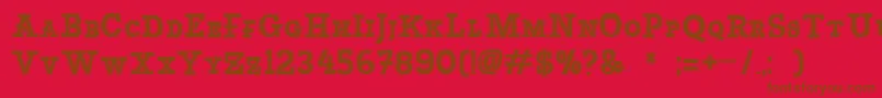 En savoir plus sur la police Basculacollege Police Basculacollege – polices brunes sur fond rouge