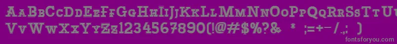 fuente Basculacollege – Fuentes Grises Sobre Fondo Morado