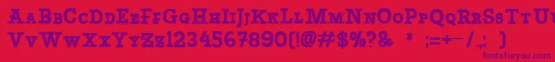 Basculacollege Font – Purple Fonts on Red Background