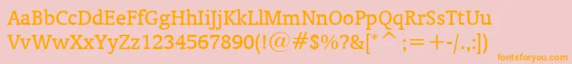 OrandaBt Font – Orange Fonts on Pink Background