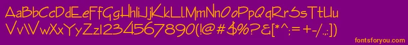 Envirod Font – Orange Fonts on Purple Background